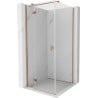 Mexen Mist H T cabină de duș cu uși batante stânga 85 x 85 cm, transparent, cupru periat - 8A5T-085-085-65-00-L