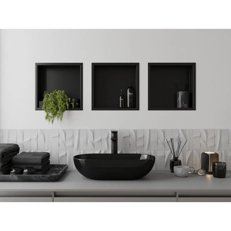 Mexen X-Wall-R falcos, fali fali polc 30 x 30 cm, fekete - 1970303010