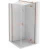Mexen Mist H T cabină de duș cu deschidere dreapta 80 x 80 cm, transparent, cupru periat - 8A5T-080-080-65-00-P