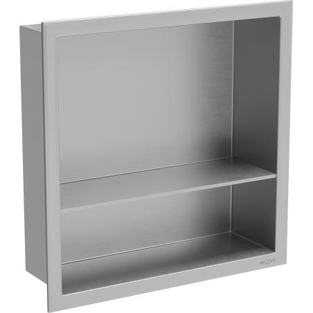 Mexen X-Wall-R raft încastrat cu flanșă și raft 30 x 30 cm, inox - 1910303010S