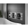 Mexen X-Wall-R raft încastrat cu flanșă și raft 30 x 30 cm, inox - 1910303010S