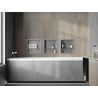 Mexen X-Wall-R raft încastrat cu flanșă și raft 30 x 30 cm, inox - 1910303010S