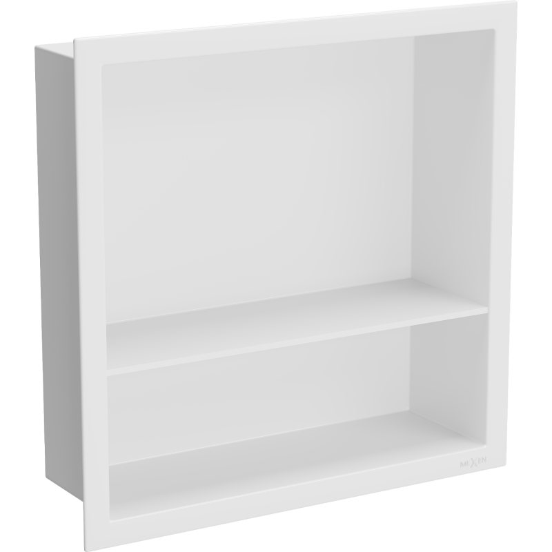 Mexen X-Wall-R raft încastrat cu flanșă și raft 30 x 30 cm, Albă - 1920303010S