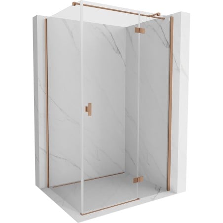 Mexen Mist H T cabină de duș cu deschidere dreapta 85 x 95 cm, transparent, cupru periat - 8A5T-085-095-65-00-P
