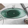 Mexen Vea cadă freestanding transparentă 180 x 80 cm, teal, dop cromat - 58091808011