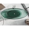 Mexen Vea cadă teal freestanding transparentă 180 x 80 cm, dop crom - 58091808011