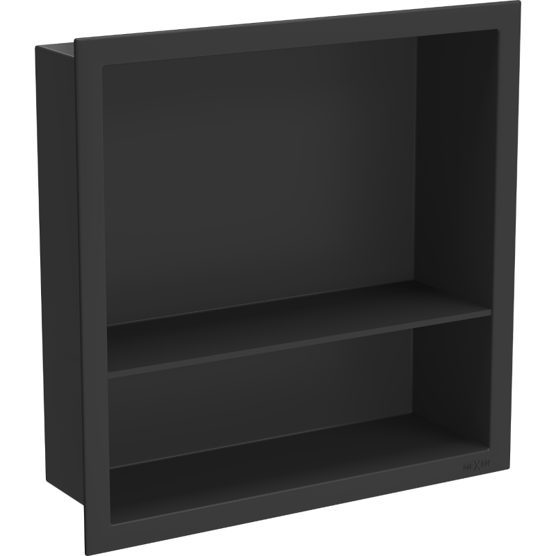 Mexen X-Wall-R poliță de nișă cu bordură și poliță 30 x 30 cm, negru - 1970303010S