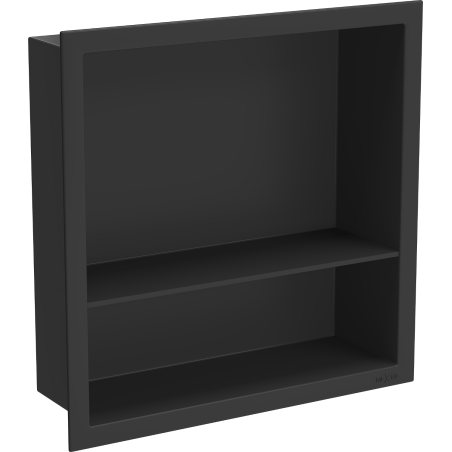 Mexen X-Wall-R poliță de nișă cu bordură și poliță 30 x 30 cm, negru - 1970303010S