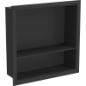 Mexen X-Wall-R poliță de nișă cu bordură și poliță 30 x 30 cm, negru - 1970303010S