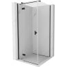 Mexen Mist H T cabină de duș cu deschidere stânga 70 x 70 cm, transparent, negru - 8A5T-070-070-70-00-L