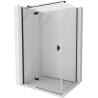 Mexen Mist H T cabină de duș rabatabilă stânga 70 x 80 cm, transparent, neagră - 8A5T-070-080-70-00-L