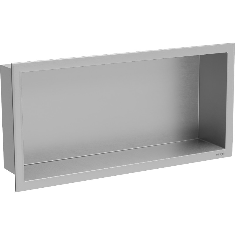 Mexen X-Wall-R karimás beépített polc 45 x 20 cm, inox - 1910452010