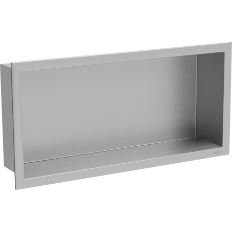 Mexen X-Wall-R beépített polc peremmel 45 x 20 cm, inox - 1910452010