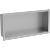 Mexen X-Wall-R beépített polc peremmel 45 x 20 cm, inox - 1910452010