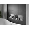 Mexen X-Wall-R fürdőszoba süllyesztett polc kerettel 45 x 20 cm, inox - 1910452010