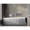 Mexen X-Wall-R poliță încastrată cu flanșă 45 x 20 cm, inox - 1910452010