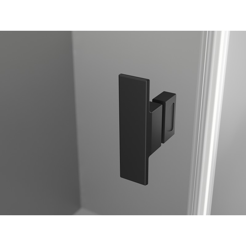 Mexen Mist-H T cabină de duș cu uși pivotante stânga 120 x 85 cm, transparent, negru - 8A5T-120-085-70-00-L