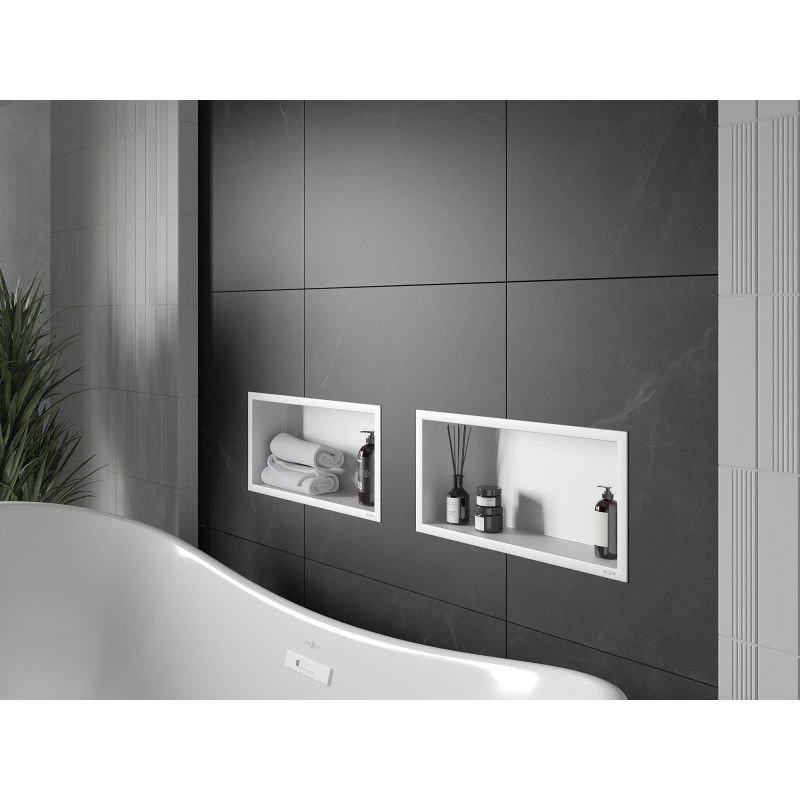 Mexen X-Wall-R fali polc peremmel 45 x 20 cm, fehér - 1920452010