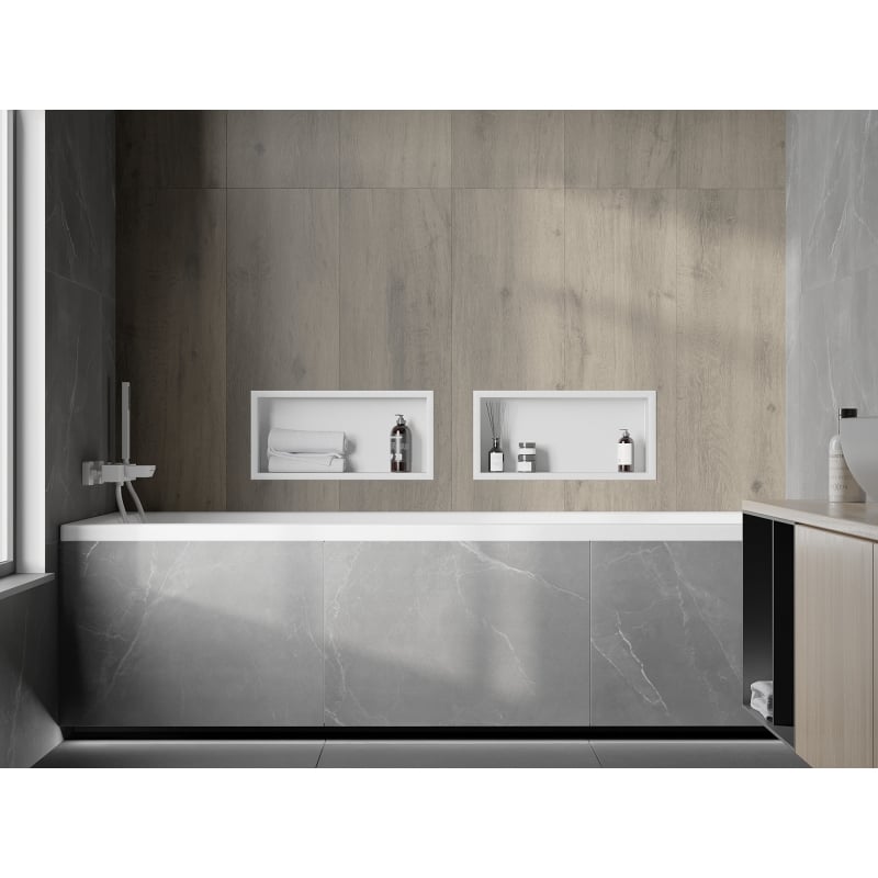 Mexen X-Wall-R raft de nișă cu flanșă 45 x 20 cm, alb - 1920452010