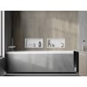 Mexen X-Wall-R raft de încastrare cu flanșă 45 x 20 cm, Albă - 1920452010