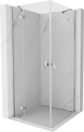 Cabină de duș Mexen Mist-H Duo pivotantă 70 x 70 cm, transparent, crom - 8A5-070L-070P-01-00
