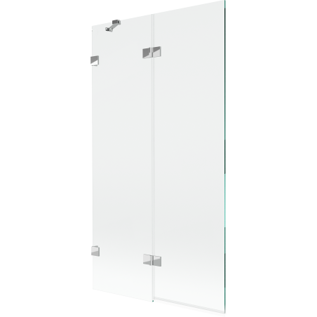 Mexen Lunar paravan de baie cu 2 aripi stâng, 100 x 150 cm, transparent, crom - 897-100-100-01-00-L