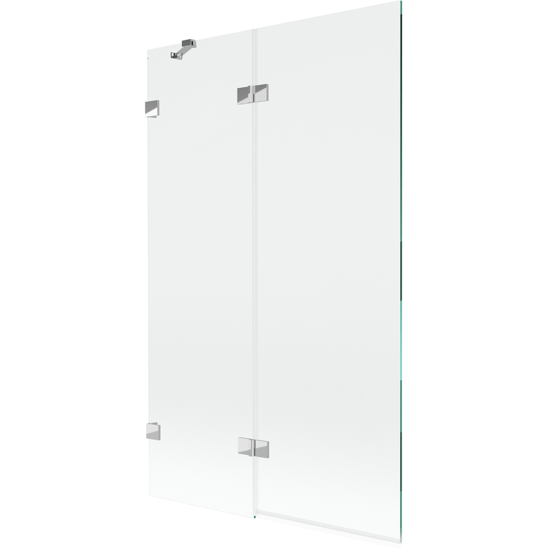 Paravan cadă Mexen Lunar cu 2 aripi stânga 110 x 150 cm, transparent, crom - 897-110-100-01-00-L