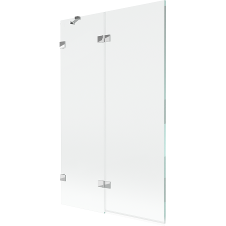 Paravan cadă Mexen Lunar cu 2 aripi stânga 110 x 150 cm, transparent, crom - 897-110-100-01-00-L