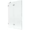 Paravan cadă Mexen Lunar cu 2 aripi stânga 110 x 150 cm, transparent, crom - 897-110-100-01-00-L