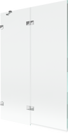 Mexen Lunar paravan de baie cu 2 uși stânga 120 x 150 cm, transparent, crom - 897-120-100-01-00-L