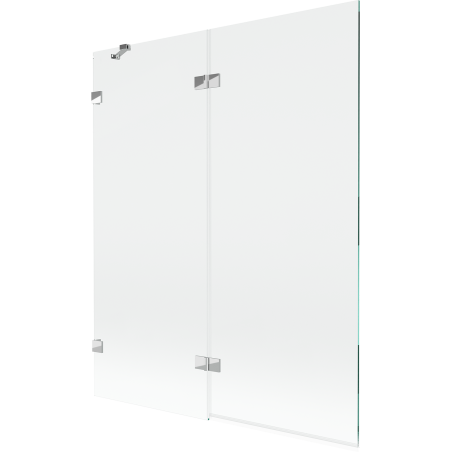 Mexen Lunar paravan de baie cu 2 canaturi stânga 140 x 150 cm, transparent, crom - 897-140-100-01-00-L