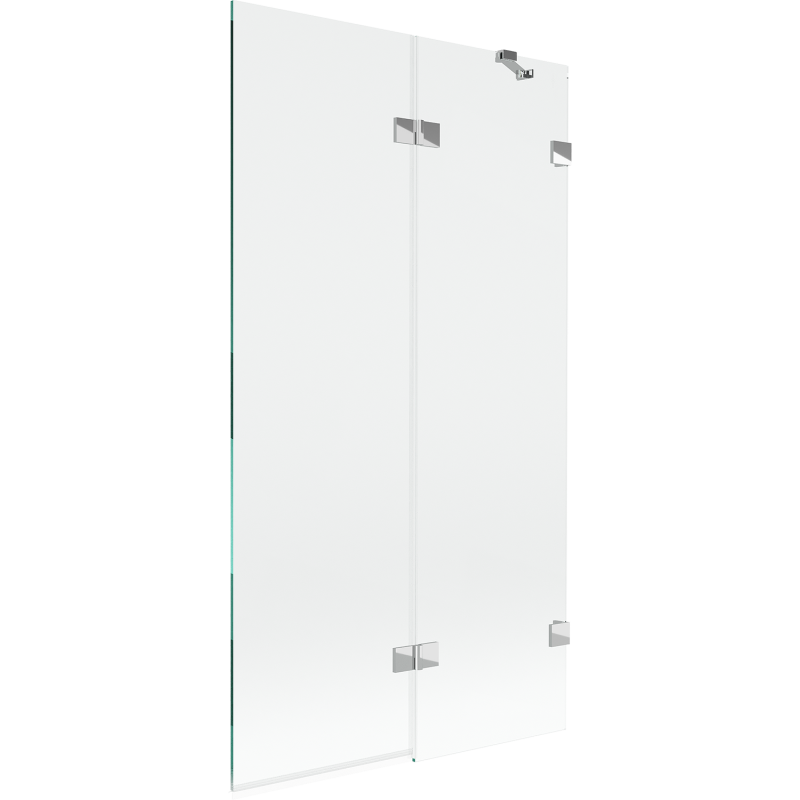 Mexen Lunar paravan de cadă cu 2 uși dreapta 100 x 150 cm, transparent, crom - 897-100-100-01-00-P