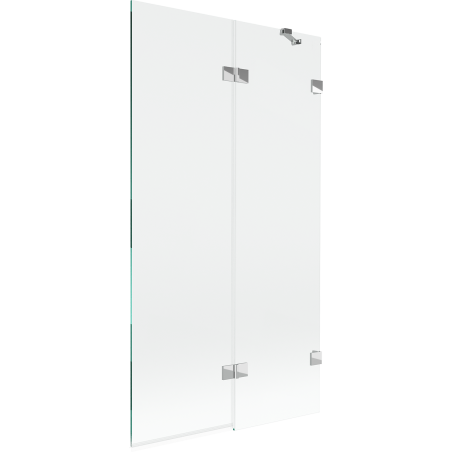 Mexen Lunar paravan de cadă cu 2 uși dreapta 100 x 150 cm, transparent, crom - 897-100-100-01-00-P