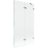 Mexen Lunar paravan de cadă cu 2 uși dreapta 100 x 150 cm, transparent, crom - 897-100-100-01-00-P