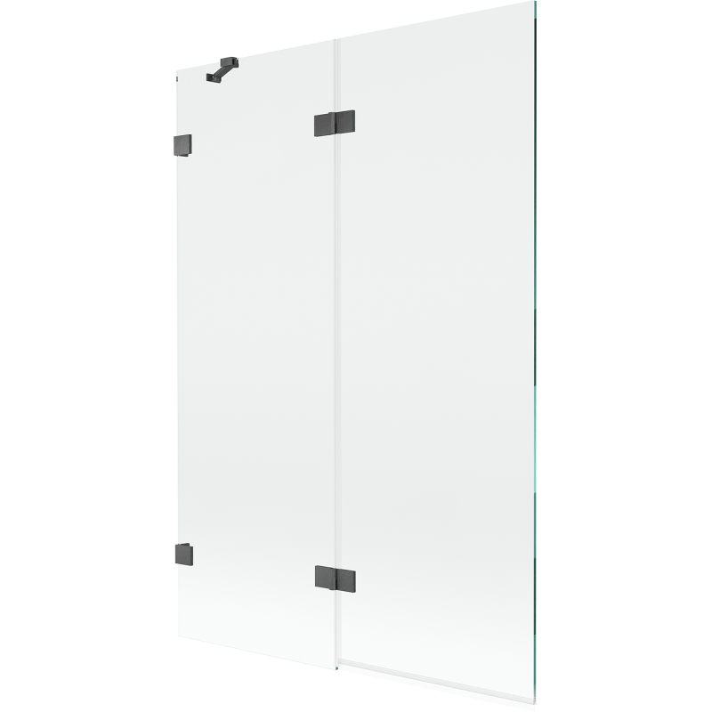Mexen Lunar paravan de duș de baie cu 2 aripi stânga 120 x 150 cm, transparent, gri armă șlefuit - 897-120-100-66-00-L