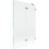 Paravan de duș Mexen Lunar cu 2 aripi, dreapta, 110 x 150 cm, transparent, crom - 897-110-100-01-00-P