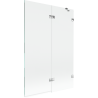 Mexen Lunar paravan cadă cu 2 uși dreapta 120 x 150 cm, transparent, crom - 897-120-100-01-00-P