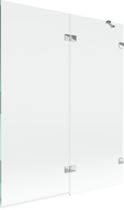 Mexen Lunar 2-szárnyas kádparaván, jobb oldali 140 x 150 cm, átlátszó, króm - 897-140-100-01-00-P