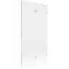 Mexen Lunar paravan de baie cu 2 uși dreapta 90 x 150 cm, transparent, alb - 897-090-100-20-00-P