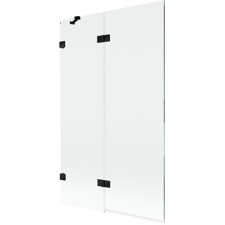 Mexen Lunar paravan cadă cu 2 uși batante stânga 110 x 150 cm, transparent, negru - 897-110-100-70-00-L