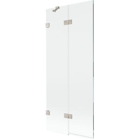 Mexen Lunar paravan de baie cu 2 uși, stânga 80 x 150 cm, transparent, nichel periat - 897-080-100-97-00-L