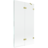 Mexen Lunar paravan de baie cu 2 uși dreapta 100 x 150 cm, transparent, auriu periat - 897-100-100-55-00-P