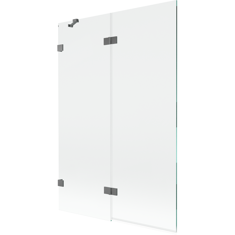 Mexen Lunar paravan de duș cu 2 uși, stânga 120 x 150 cm, transparent, gun metal - 897-120-100-95-00-L