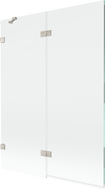 Mexen Lunar paravan de cadă cu 2 uși stânga 130 x 150 cm, transparent, nichel periat - 897-130-100-97-00-L