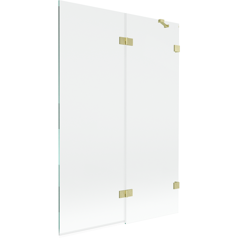 Mexen Lunar paravan de baie cu 2 uși dreapta 120 x 150 cm, transparent, auriu periat - 897-120-100-55-00-P