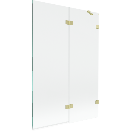 Mexen Lunar paravan de baie cu 2 uși dreapta 120 x 150 cm, transparent, auriu periat - 897-120-100-55-00-P