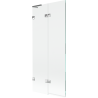 Mexen Lunar L ecran cadă cu 2 panouri stânga 80 x 150 cm, transparent, crom - 897L-080-100-01-00-L
