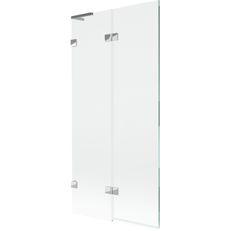 Mexen Lunar L kádparaván kétszárnyú balos 90 x 150 cm, átlátszó, króm - 897L-090-100-01-00-L