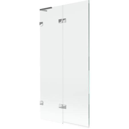 Mexen Lunar L paravan de baie cu 2 canaturi stânga 90 x 150 cm, transparent, crom - 897L-090-100-01-00-L
