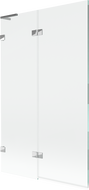 Mexen Lunar L kádparaván kétszárnyú balos 110 x 150 cm, átlátszó, króm - 897L-110-100-01-00-L